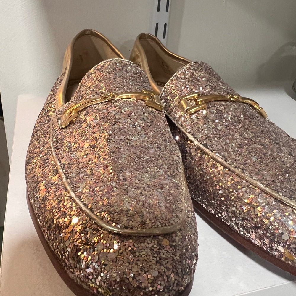 Sam Edelman Gold Loafers for Timeless Style